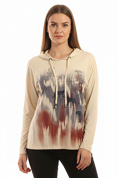 LEBEK Dámské Tričko Béžové Second Hand