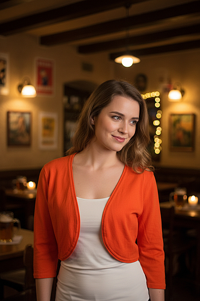 Dámské Bolerko Oranžové CECILIA Second Hand Vel. S