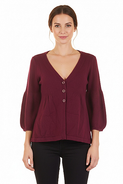 Dámský Cardigan Fialový Second Hand Vel. S