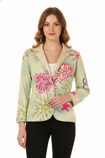 Dámský Blejzr Vlněný Barevný Nice Connection Vel. 44