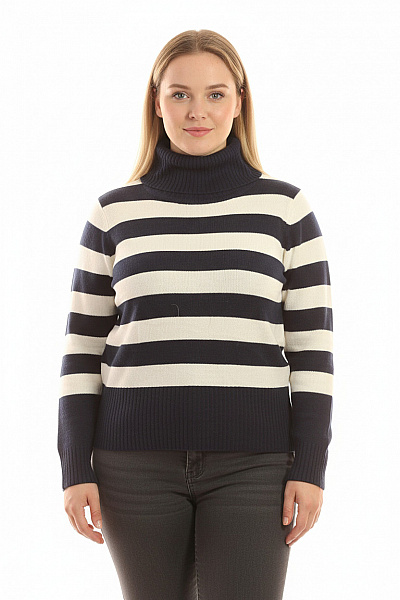 Dámský Svetr Modrý Second Hand Vel. 44