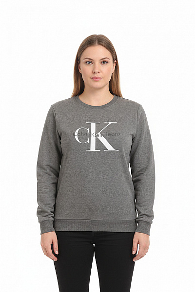 Calvin Klein Dámská Mikina Šedá Second Hand Vel. XL