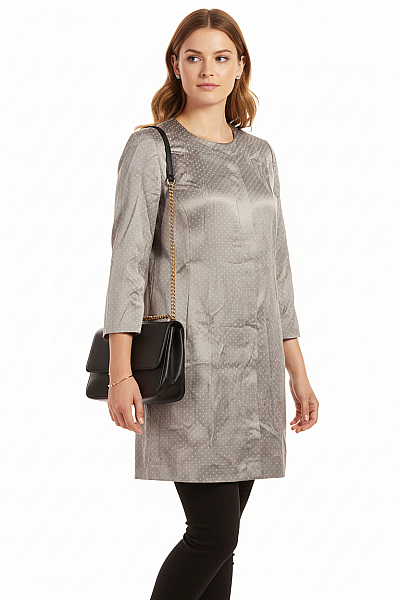 BETTY BARCLAY Dámský Kabát Šedý