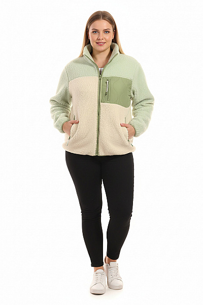 Dámský Kabát Zelený The Jogg Concept Vel. XXL