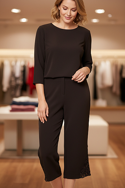 Společenské Dámské Kalhoty Černé Joseph Ribkoff Vel. 40