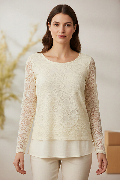 Gina Halenka Béžová Second Hand Vel. 42