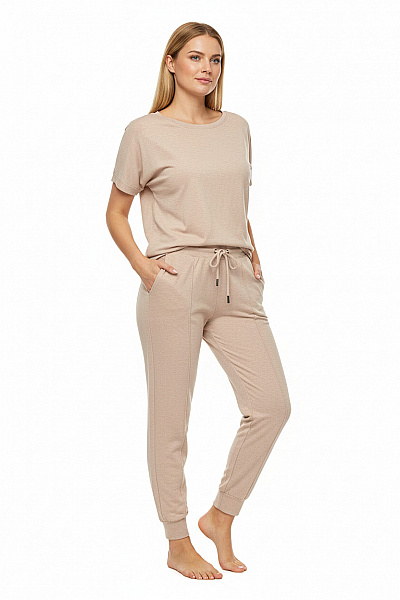 Gina Benotti Dámské Kalhoty Béžové Second Hand Vel. 46