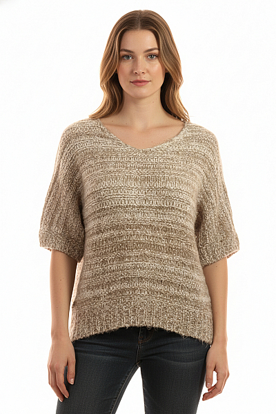 Dámský Pulovr Béžový Second Hand