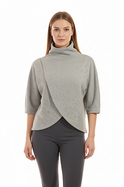 Dámská Mikina Bez Zapínání Šedá Second Hand Vel. XL