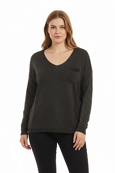  Halenka Pletená Černá