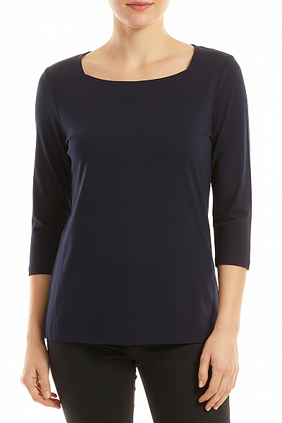 Jednoduché Dámské Tričko Modré BONITA Vel. XL