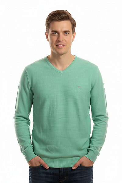 Pánský Pulovr Zelený FYNCH-HATTON Vel. L
