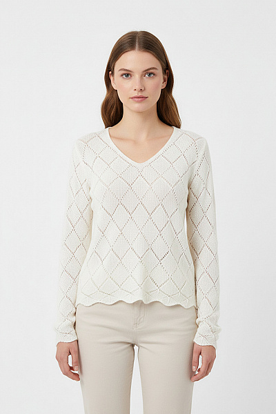 Dámský Svetr Bílý Vel. S