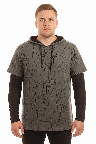 Pánská Mikina Bez Zapínání Šedá Vel. XL