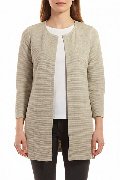 Dámský Kabát Šedý ONLY Second Hand Vel. M