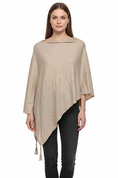  Pončo Béžové