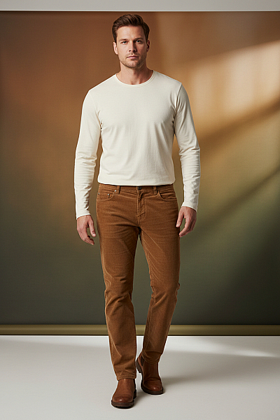 Dámské Kalhoty Hnědé Canda Vel. 32/32