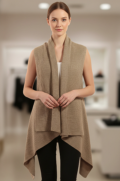 Dámská Vesta Šedá Vel. XS/S