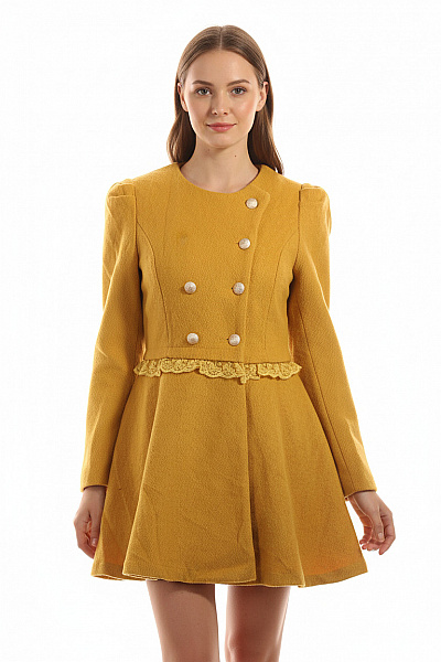 Dámský Kabát Oranžový