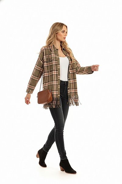 ZARA Krátký Dámský Kabát Barevný Vel. S