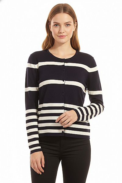 GERRY WEBER Dámský Cardigan Modrý Second Hand Vel. 38