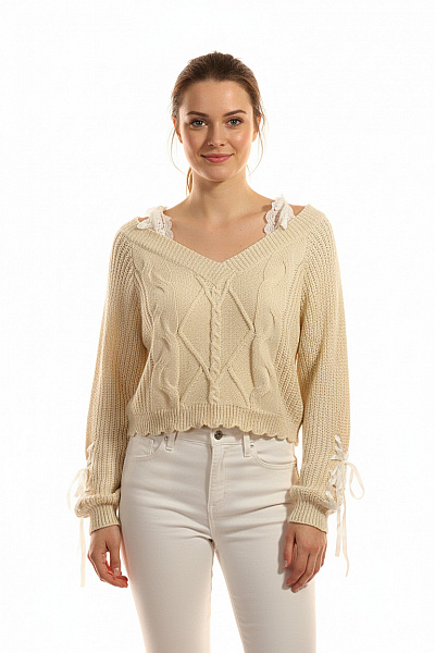 Dámský Pulovr Barevný Second Hand Vel. L