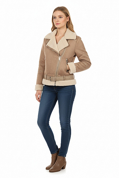 Dámská Bunda Béžový STRADIVARIUS Vel. L