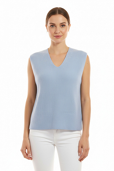 Kratká Dámská Vesta Modrá Street One Vel. 38