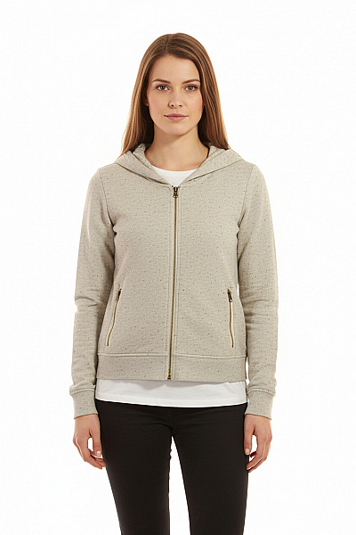 Dámská Mikina Rozepínací Šedá