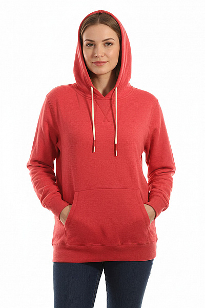 Dámská Mikina Bez Zapínání Červená Vel. XXL