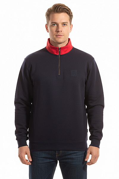 Pánská Mikina Modrá Second Hand Vel. M