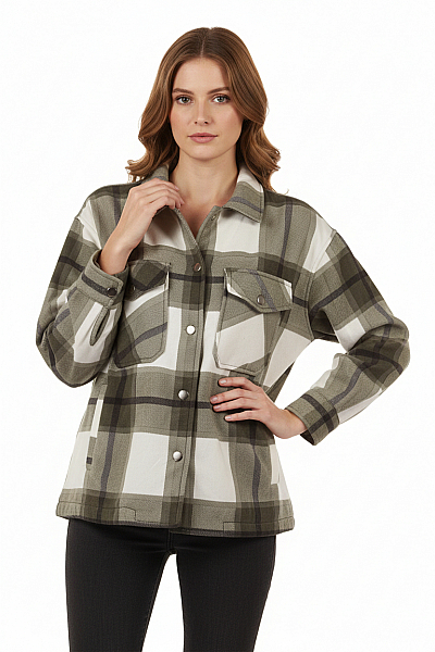 Dámský Kabát Barevný Second Hand Vel. S