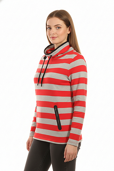 Dámské Tričko Červené TAIFUN Second Hand Vel. 40