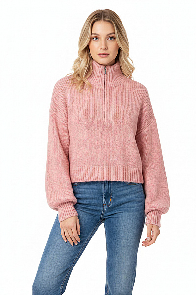 Dámský Svetr Růžový STRADIVARIUS Vel. S