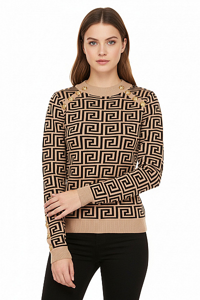 Dámský Pulovr Hnědý