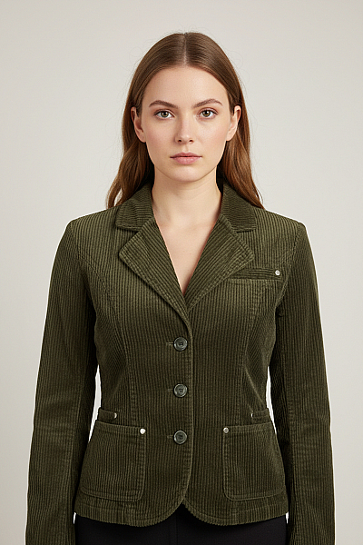 Dámské Sako Zelené FISHBONE Vel. XS