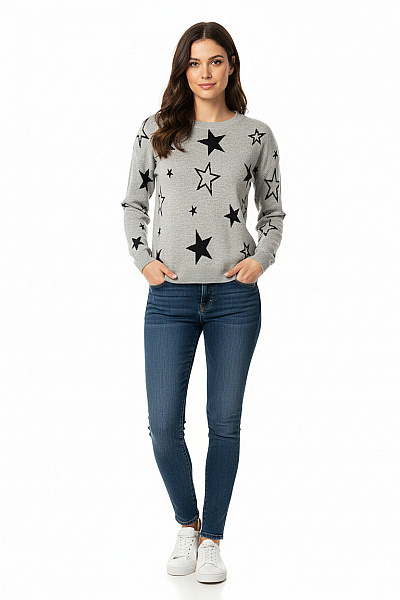 Dámský Pulovr Šedý Gina Vel. 42