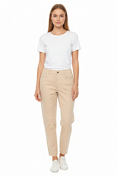 Dámské Kalhoty Béžové Vel. 38