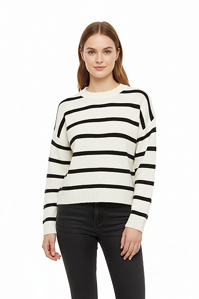 Dámský Svetr Černobílý Shein Vel. S