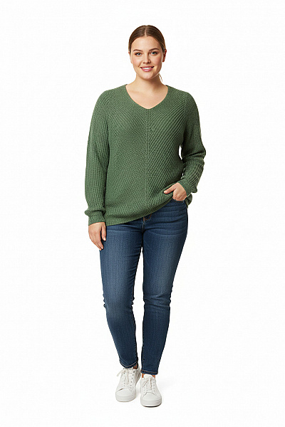 Dámský Pulovr Zelený Vel. 36