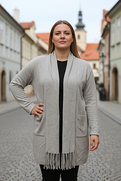 Dámský Svetr Šedý Second Hand