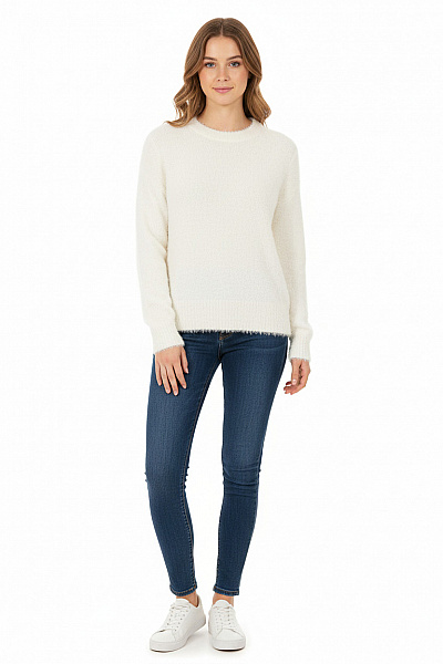 Dámský Pulovr Bílý Vel. M