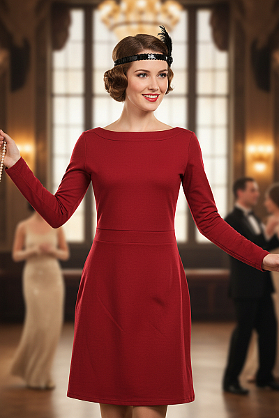 Šaty Červené BONPRIX Vel. 38