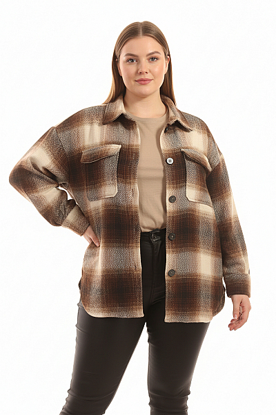 Dámský Kabát Hnědý Second Hand Vel. S/M