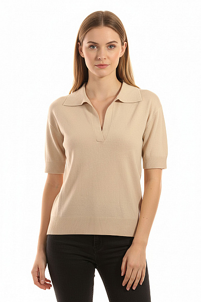  Halenka Jednobarevná Béžová Vel.  XS