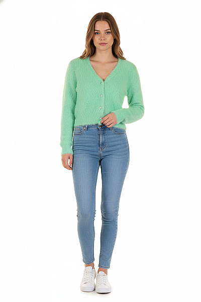 Dámský Svetr Zelený PIMKIE Vel. XS