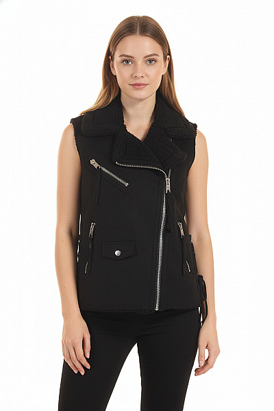 CLOCKHOUSE Kratká Dámská Vesta Černá Vel. 36