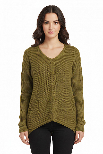 Dámský Svetr Zelený Second Hand Vel. S