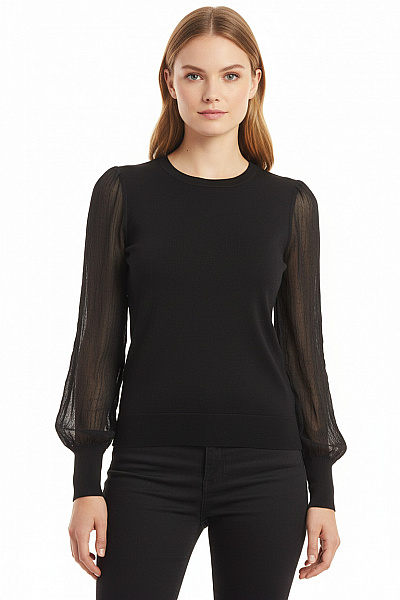 MANGO Společenská  Halenka Černá Vel.  M