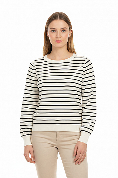 Esprit  Halenka Pletená Černobílá Vel. L